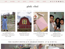 Tablet Screenshot of pinkchailiving.com